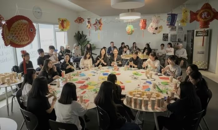 Học sinh Việt Nam tham gia hoạt động ngoại khóa vui vẻ trong du học trung học phổ thông Canada