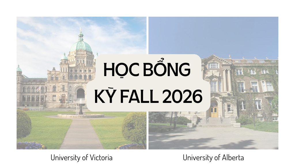 UVic Và UAlberta Học Bổng Fall 2026